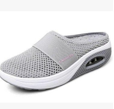 【35-43】Zapatillas de deporte de suela gruesa de malla transpirable para caminar al aire libre, zapatos casuales para mujer 3569114